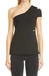 Ambush Black Off-shoulder Tank Top In Jet Black Tofu