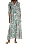 Tory Burch Floral-print Cotton-voile Maxi Dress In Hibiscus