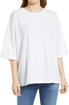 Jeanerica Chloe Crop T-shirt In White