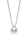 Mikimoto Classic Cultured Pearl Pendant Necklace In White Gold