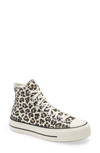 Converse Women's Chuck Taylor All Star Archive Print Platform High Top Casual Sneakers From Finish Line In Driftwood/ Light Fawn/ Black