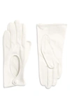 Seymoure Washable Leather Gloves In White