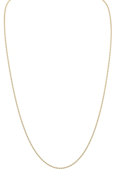 Stephanie Windsor Baby Ball Chain Necklace In Yellow Gold