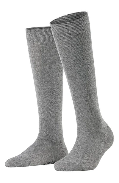 Falke Sensitive London Knee High Socks In Grey Mix