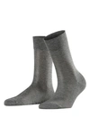 Falke Sensitive London Stretch Cotton Socks In Light Grey