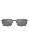 Oakley Square Wire 60mm Rectangular Sunglasses In Black