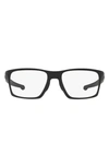 Oakley Litebeam 55mm Square Optical Glasses In Black