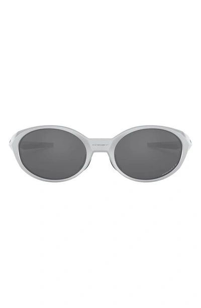 Oakley Prizm™ Eye Jacket™ Redux 58mm Polarized Oval Sunglasses In Silver