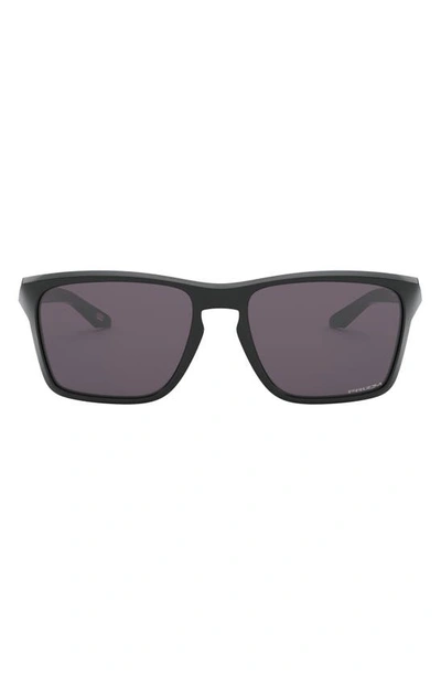 Oakley Sylas 57mm Rectangle Sunglasses In Black