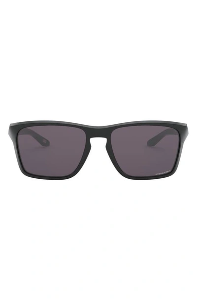 Oakley Sylas 57mm Rectangle Sunglasses In Polished Black