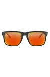 Oakley Rectangular Sunglasses Adjustable Nose Pads Design In Black