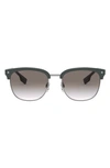 BURBERRY 55MM GRADIENT BROWLINE SUNGLASSES,BE431755-Y