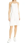 ATM ANTHONY THOMAS MELILLO POPOVER CREPE GEORGETTE DRESS,AW7203-CAC