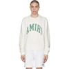 AMIRI WHITE VARSITY SWEATSHIRT