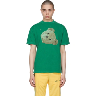 Palm Angels Green Gd Bear Head Classic T-shirt
