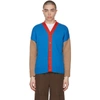 Opening Ceremony Multicolor Combo Dropped Cardigan In Petrol Blu