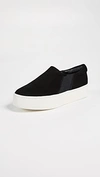 Vince Warren Platform Slip-on Sneakers In Black