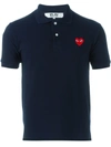 COMME DES GARÇONS PLAY EMBROIDERED HEART POLO SHIRT,P1T00611286170