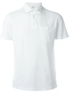 Aspesi Short Sleeve Cotton Polo Shirt In White
