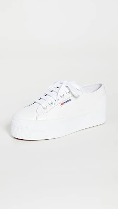 Superga 2790 Platform Sneakers In White