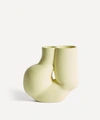 Hay Chubby Porcelain Vase 20cm In Yellow