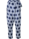 MOTHER OF PEARL MOTHER OF PEARL POLKA DOT PRINT TROUSERS - BLUE,PSS16422511462563