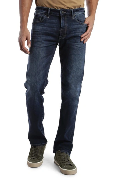 Mavi Jeans Zach Straight Leg Jeans In Deep Blue Cashmere