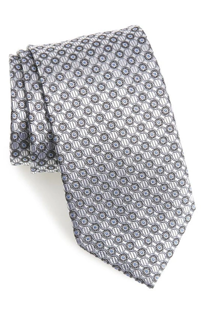 Nordstrom Neat Silk Tie In Silver