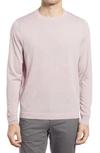 Nordstrom Tech-smart Crewneck Sweater In Pink Antique