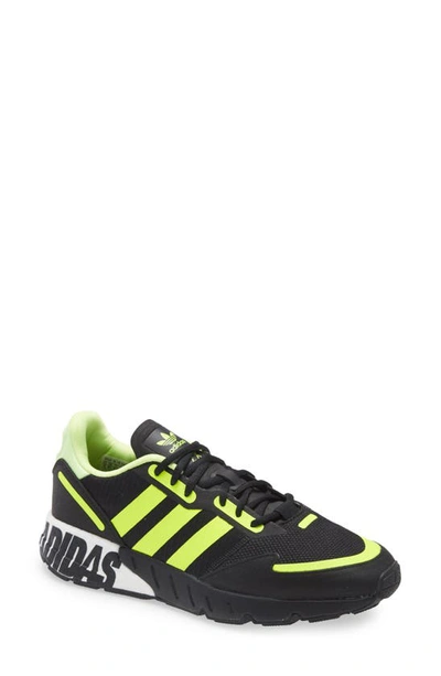 Adidas Originals Adidas Men's Originals Zx 1k Boost Casual Shoes In Black/ Yellow/ Silver