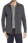 Faherty Legend Buffalo Check Flannel Button-up Shirt In Navy Olive Buffalo