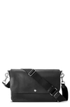 Shinola Men's Canfield Vachetta Leather Relaxed Messenger Bag In Black