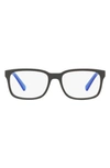 Ax Armani Exchange 54mm Square Optical Glasses In Matte Gry Hava
