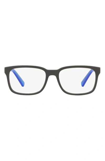 Armani Exchange 54mm Square Optical Glasses In Matte Gry Hava
