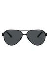 Armani Exchange Aviator Sunglasses In Black