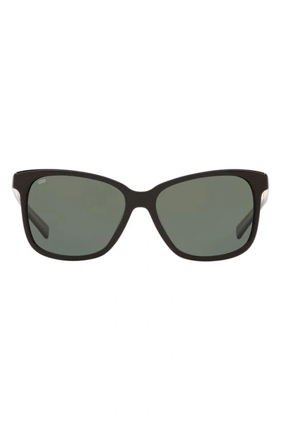 Costa Del Mar Phantos 57mm Polarized Sunglasses In Black
