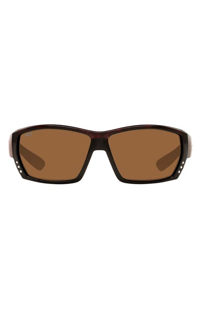 Costa Del Mar 62mm Oversize Sunglasses In Tortoise / 2.5 Lens Power