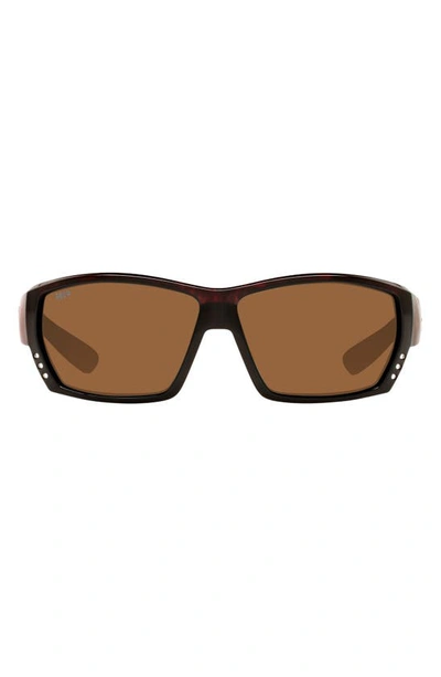 Costa Del Mar 62mm Oversize Sunglasses In Tortoise / 2.0 Lens Power