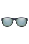 Prada 59mm Mirrored Square Sunglasses In Blue
