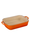 Le Creuset Signature 3 Quart Enameled Cast Iron Roaster In Flame