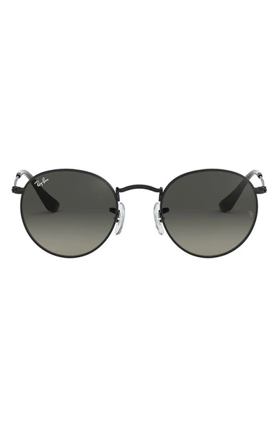 Ray Ban 50mm Small Gradient Round Sunglasses In Black