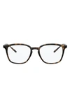 Ray Ban Unisex 50mm Square Optical Glasses In Havana