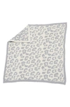 Barefoot Dreamsr Barefoot Dreams Cozychic Leopard Stroller Blanket In Ocean/ Cream