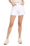 Paige Margot Denim Shorts In White