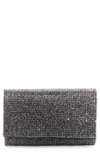 Judith Leiber Fizzy Crystal Clutch In Grey