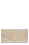 Judith Leiber Envelope Beaded Clutch Bag In Prosecco