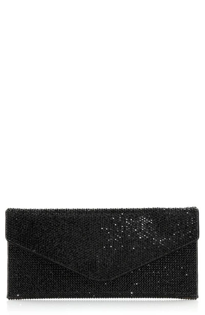 Judith Leiber Couture Beaded Envelope Clutch In Jet