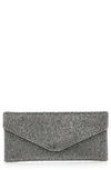 Judith Leiber Couture Beaded Envelope Clutch In Grey