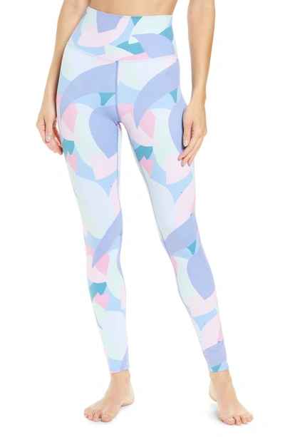 Beach Riot Piper High Waist Leggings In Mauve Mod