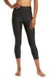 Alo Yoga Airlift High Waist Capri Leggings In Black